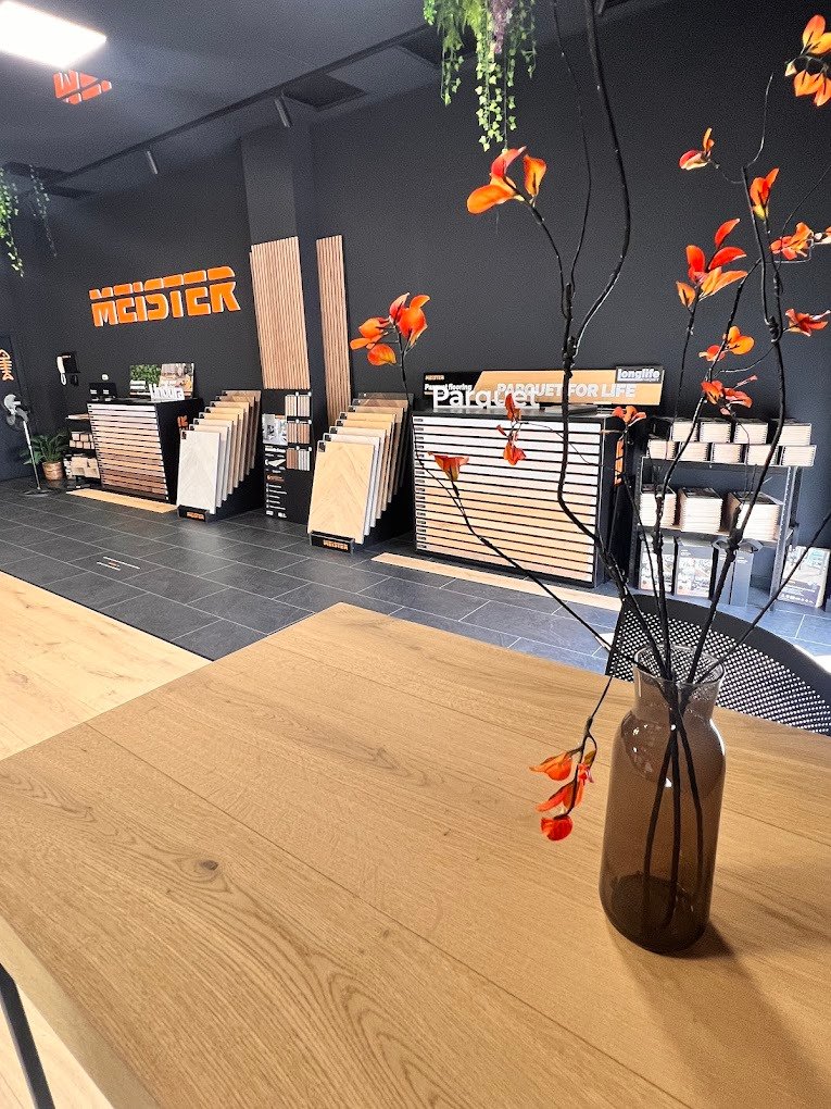 Muestras de parquet MEISTER en la Boutique Plus Jaén